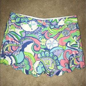 Lilly Pulitzer scalloped shorts